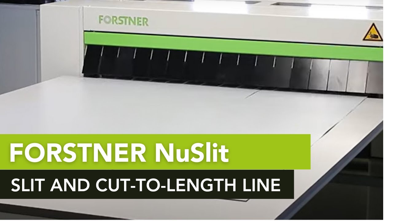 Forstner nuSLIT - CIDAN Machinery US