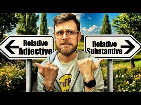 FINALLY distinguish the relative ADJECTIVE from the relative SUBSTANTIVE