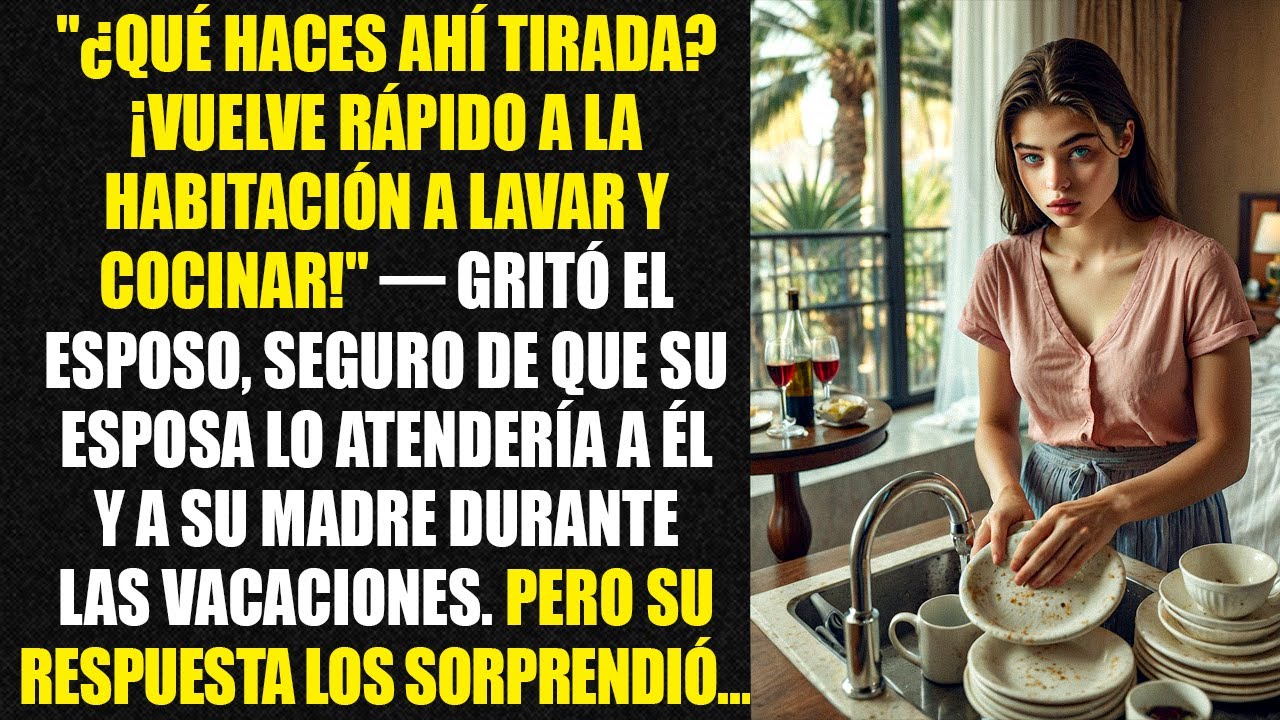 "What are you doing lying there? Hurry back to the room and wash and cook!" the husband shouted...