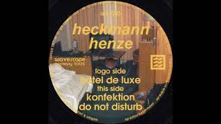 Thomas P. Heckmann & W. Jörg Henze - Konfektion (B1)