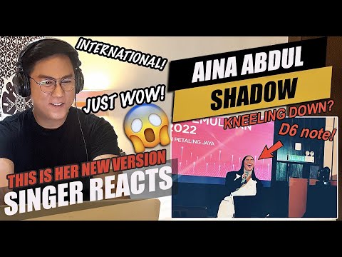 Aina Abdul - Shadow [LIVE] | SINGER REACTION