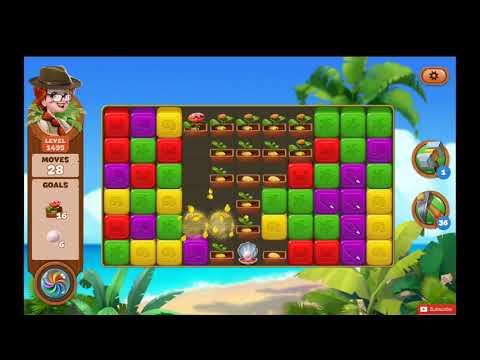 Lost Island Blast Adventure Level 1495 NO BOOSTERS - A S GAMING ✔