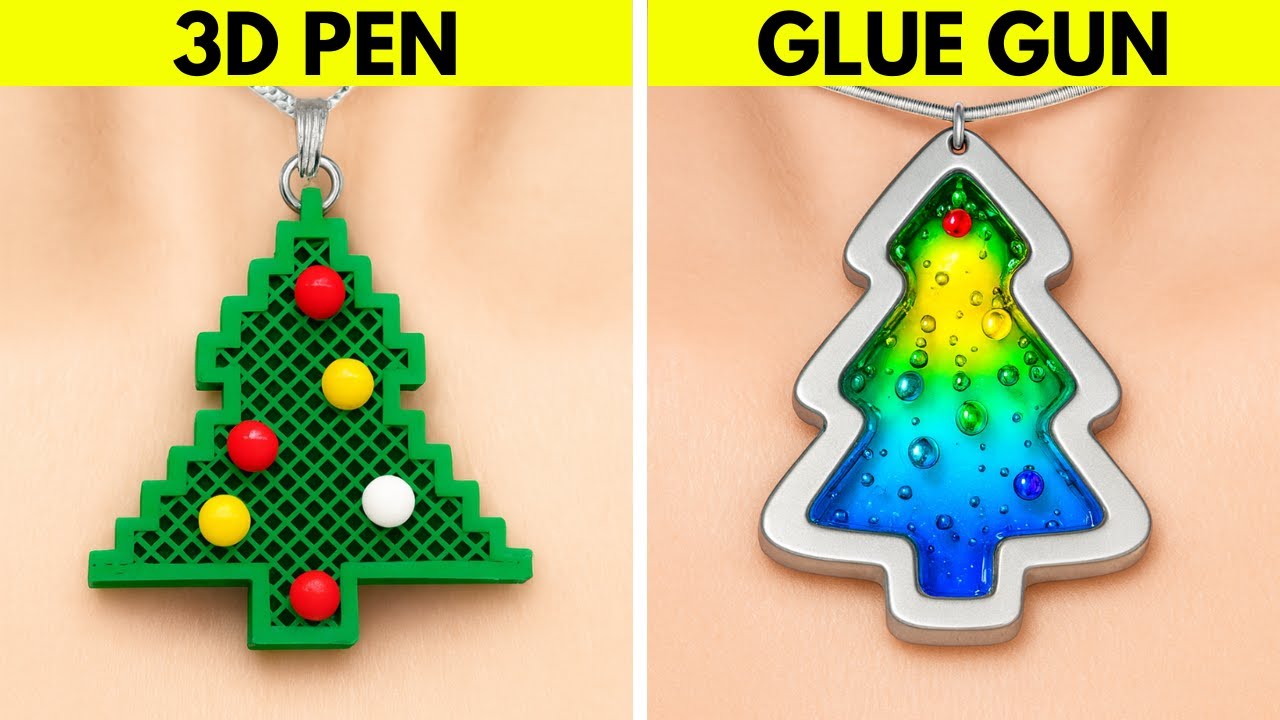 COOL CRAFTS 🎄 You Can Make with a 3D Pen and Glue Gun 🤩