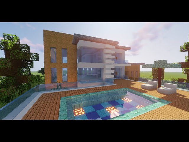 Modern House #73 Map + Schematics Minecraft Map