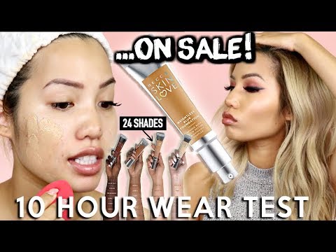 SELF SETTING VELVET?! | BECCA SKIN LOVE FOUNDATION | WEAR TEST REVIEW
