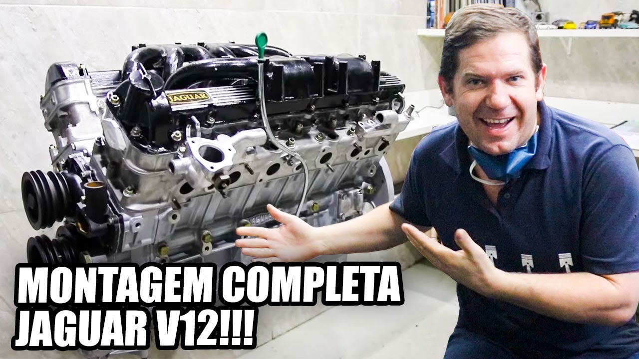 MOTOR V12 DE R$100 MIL REAIS FICOU PRONTO!!😱🔥 MONTAGEM COMPLETA MOTOR V12 JAGUAR E-TYPE!!!
