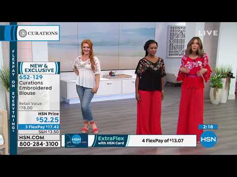 Curations Embroidered Blouse