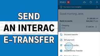 How to Send an Interac E-Transfer on BMO Online Banking