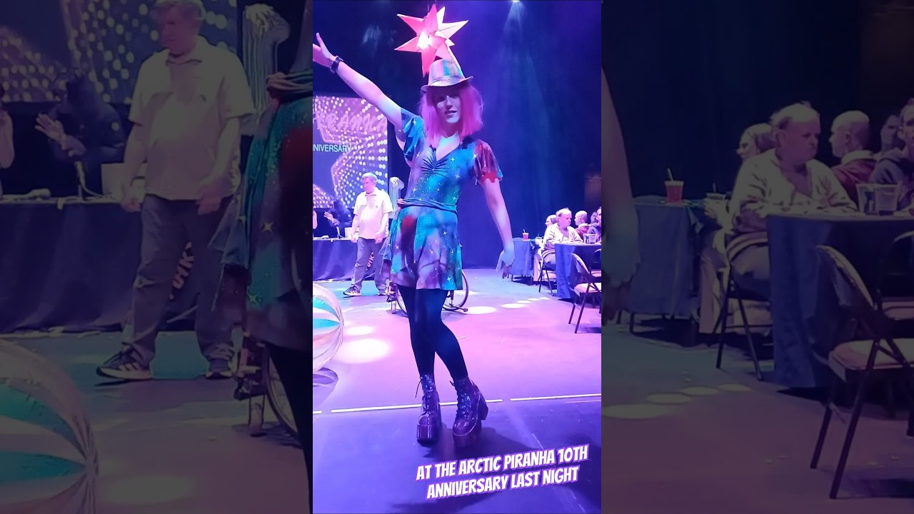 At the Arctic piranha 10th anniversary last night