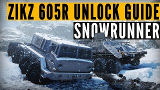 SnowRunner: How to UNLOCK Zikz 605R &amp; Cosmodrome GARAGE