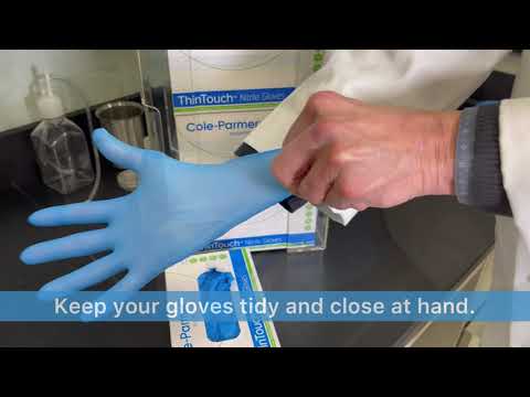 Blue Nitrile Safety Gloves