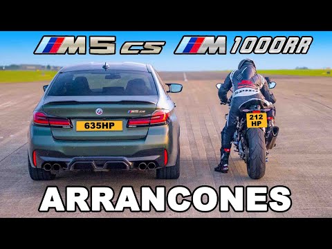 BMW M5 CS vs BMW M Superbike: ARRANCONES