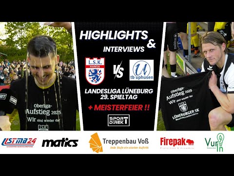 Lüneburger SK - TB Uphusen Meisterfeier am 29. Spieltag in der Landesliga Lüneburg