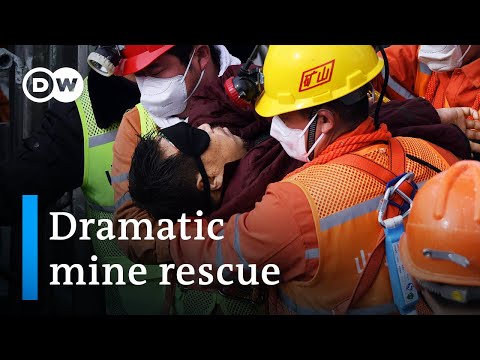 中國礦工在爆炸後兩週獲救 - DW新聞 (Chinese miners rescued two weeks after explosion | DW News)
