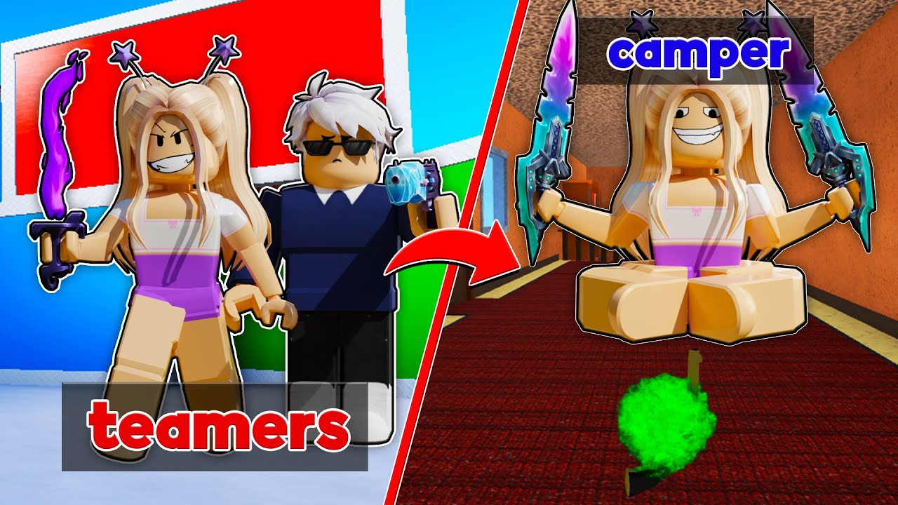VIREI UMA JOGADORA CHATA NO MM2!😈 [ROBLOX]