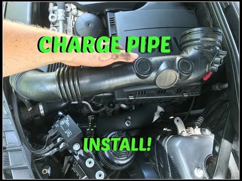 BMW 135I VRSF charge pipe install!