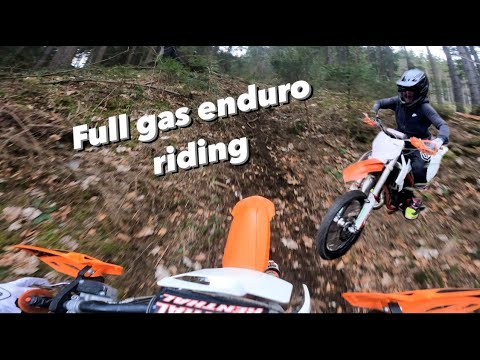 Full gas Enduro riding with robin| KTM sx 85| Jonathan Lumplecker