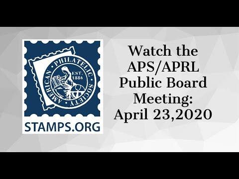 APS/APRL Public Board Meeting April 23, 2020