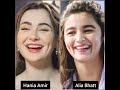 Hania Amir VS Alia Bhatt / Pakistan VS India actress /🥰 Cute girls / Who do you like more??