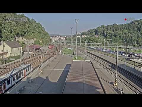 Staniční hlášení a vlak Ústí nad Orlicí - Zvl Os 11012 + R 884, zpoždění + Os 7175, 4.9.2021