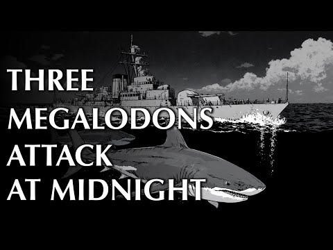 The U.S. Navy Destroyer Hunted by Three Megalodons