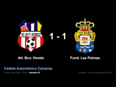 Cadete Autonómico Canarias. Bco. Hondo -  Fund. UD. Las Palmas