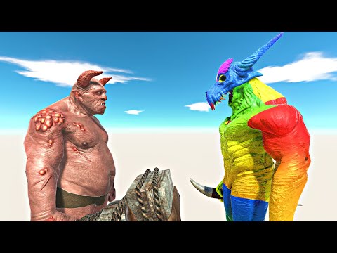 Infernals vs Colourful Infernals - Animal Revolt Battle Simulator