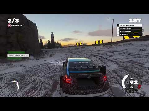 Dirt 5 Gameplay Subaru WRX STI RX Supercar Henningsvaer Reverse, Norway