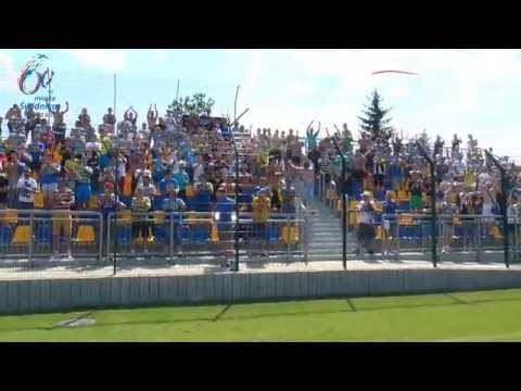 Avia Świdnik - Widzew Łódź - oprawa kibiców podczas meczu otwarcia stadionu miejskiego