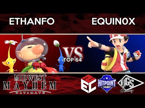 Midwest Mayhem Ultimate - Top 64 - Ethanfo (Olimar) Vs. Equin0x (Pokemon Trainer)