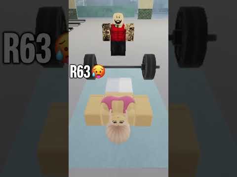 Barbell Challenge Roblox #r63 #roblox #robloxanimation #robloxr63 #meme #mm2 #fnaf