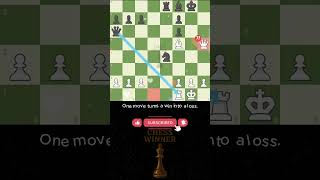 Winning… to Lose in 1 Move 👑☠️🔥 | Chess Winner #chess #shorts #checkmate #brilliant