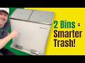 Best Dual/Double Trash Can for Kitchens? Songmics Review, great for families!