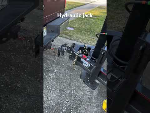 Top shelf dump trailer hydraulic trailer jack.