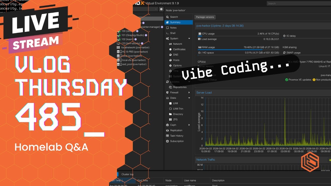 VLOG Thursday 485: TrueNAS, Virtualization & Homelab Q&A
