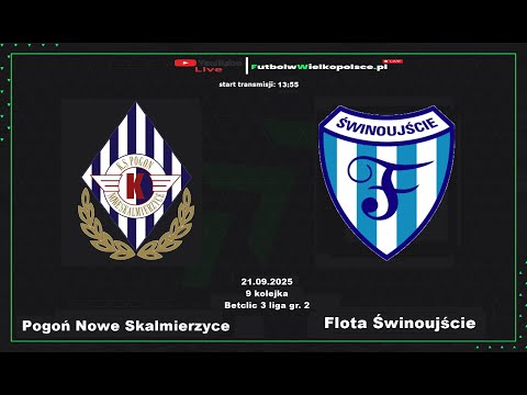 Pogoń Nowe Skalmierzyce - Flota Świnoujście  | 9 kolejka Betclic 3 liga |