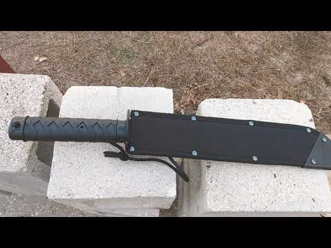 Cold Steel Wakazashi tactical tanto machete/knife review
