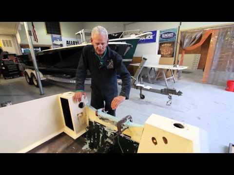 1981 15' Answer Transom repair with SEACAST