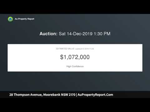 28 Thompson Avenue, Moorebank NSW 2170 | AuPropertyReport.Com