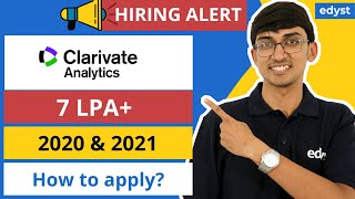 Clarivate Analytics | Hiring Alert | Edyst