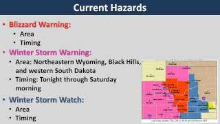 Winter Storm Moving across the Dakotas