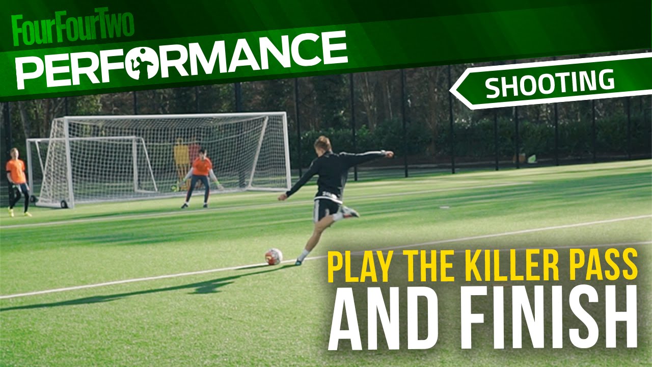 Soccer shooting exercise | Play the killer pass and finish drill | Swansea City Academy - YouTube