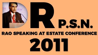 Dr P.S.N. Rao speaking at Estate Conference 2011  image