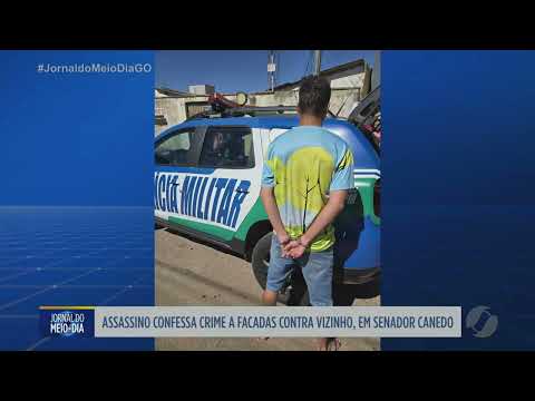 Suspeito confessa homicídio a facadas em Senador Canedo