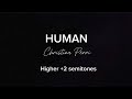 Human - Christina Perri - Karaoke Higher +2 Semitones