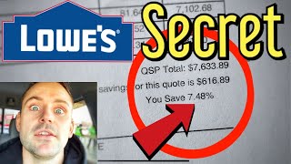 Lowe's - Secret Lowe's Pro Desk Discount (More Than 5% Off Lowe's Card)