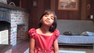 6 year old rehersing &quot;just one person&quot; from sesame street musical