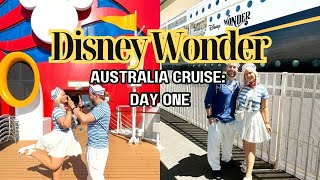 DISNEY WONDER CRUISE EMBARKATION DAY! | DISNEY MAGIC AT SEA - MELBOURNE | DAY ONE