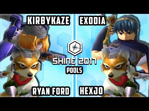 Shine 2017 SSBM - MIOM | KirbyKaze & ERG | Ryan Ford Vs. Exodia & Hexjo - Melee Doubles Pools
