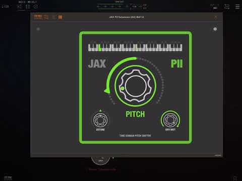 JAX P2, Time Domain Pitch Shifter for iOS